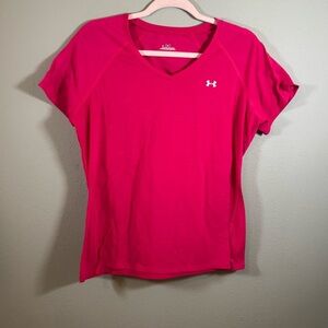 Under Armour Women's Bright Pink Short Sleeve Tee